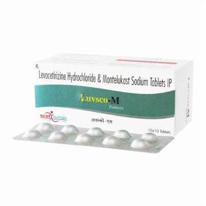 Levocetirizine 5 MG & Montelukast 10 MG (Alu Alu) (LUVSVO-M)